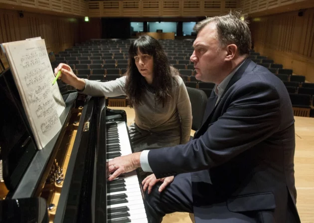 Ed Balls piano