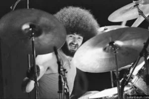 Sib playing with his drums