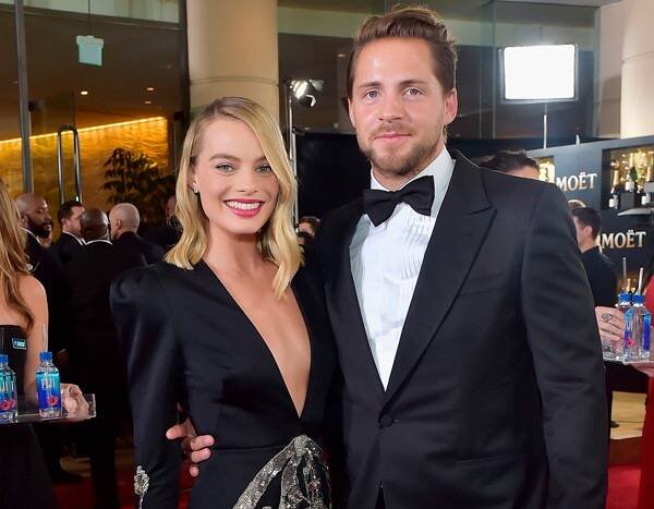 Tom Ackerley with wife Margot Robbie