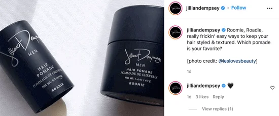 Jillian dempsey starting her hair product
