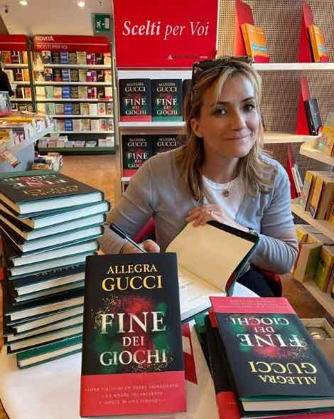 Alessandra Gucci's sister Allegra Gucci released a book Fine Dei Giochi