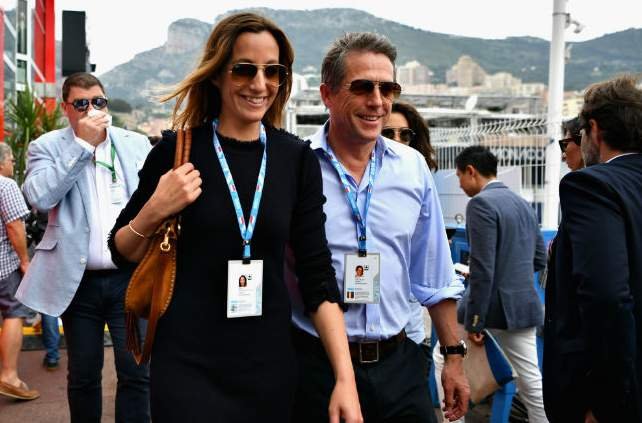 Anna Elisabet Eberstein with Hugh Grant
