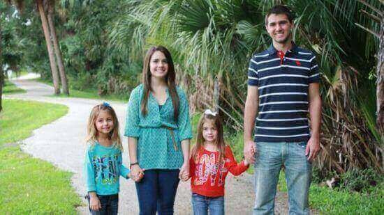 Christopher Cody roaming with wife and daughters