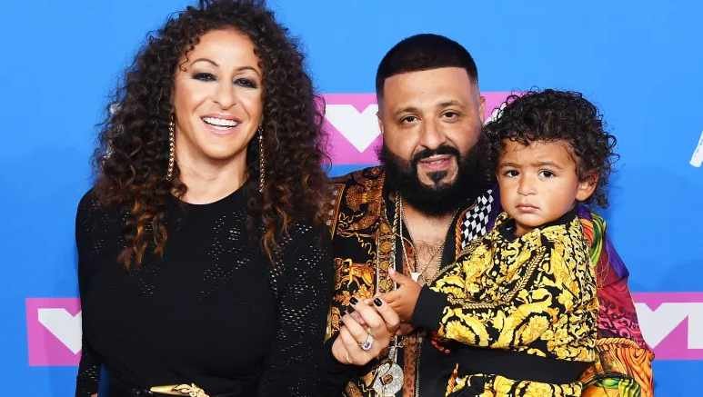 Tuck with her husband Khaled and daughter 